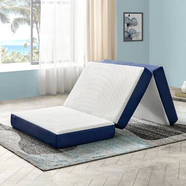 2 in 1 Twin Mattress, 8 inch Medium Memory Foam Mattress with Cover Alwyn Home Bed Size: King