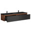 Meuble-lavabo double 72 po avec plateau en résine-117167517