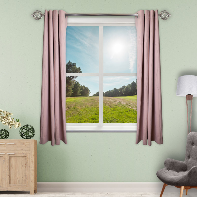Rideau occultant en polyester Almelo, L 56 po x L 63 po