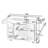 Rolling Kitchen Island with Shelves, 3 Drawers and Power Outlet-2109714449