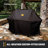 Firecraft® Series Modular Open Fire Barrel Charcoal Grill with 480 sq. in. Cooking Area in Black