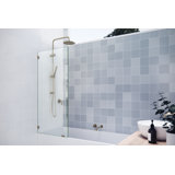 Vela 28.5 in. x 58.25 in. Frameless Single Fixed Bath Panel