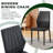 4 Piece Table Set (Black,Transparent)-1463257850