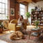 Upholstered Linen Accent Chair-610868831