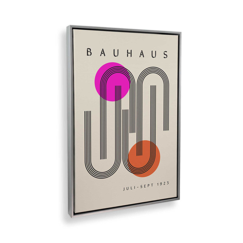 Impression épurée sur toile Bauhaus, H 48,75 po x l 32,75 po, Chrome poli