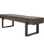 Banc à chaussures industriel de 150 cm et table de cuisine, lit moderne pour couloir, montage facile pour une utilisation intérieure, fabriqué en panneau épais avec cadre métallique robuste.