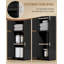 Bathroom Storage Cabinet, Slim Bathroom Floor Cabinets with Door and Adjustable Shelf, Freestanding Corner Storage Unit, Narrow Toilet Paper Cabinet for Small Spaces-622657498