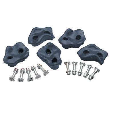 SwingKing Plastic / Acrylic Climbing Rocks with Mounting Hangers with Mounting Hangers and Chains with Chains