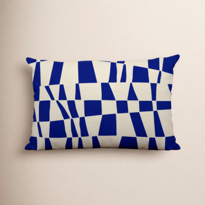 Polyester Lumbar Rectangular Indoor/Outdoor Pillow Cover & Insert