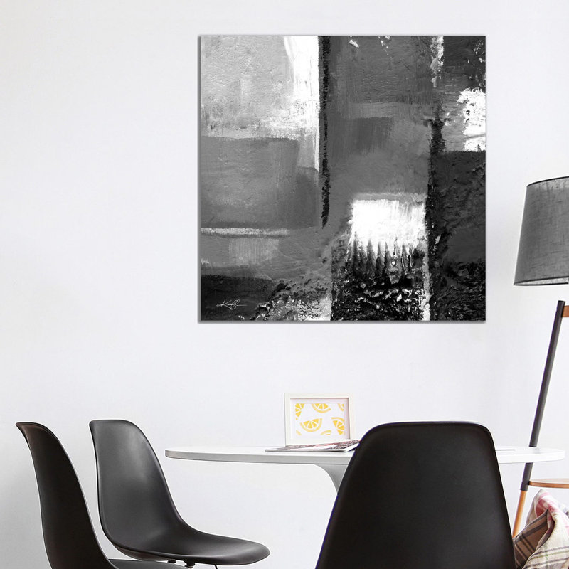 Oil Abstraction DCCC-II 1 Piece Wrapped Canvas Painting, 93.98 cm H x 93.98 cm W x 1.91 cm D
