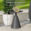 Table d'appoint ronde en aluminium pour l'extérieur-667145137