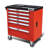 30.5'' W 6 -Drawer Plastic Bottom Rollaway Chest with Wheels