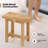 20'' Teak Shower Bench Waterproof Shower Stool for Shaving Legs Indoor & Outdoor