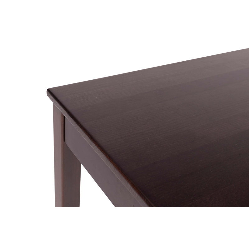 Saayan Solid Wood Accent Stool, Dark walnut