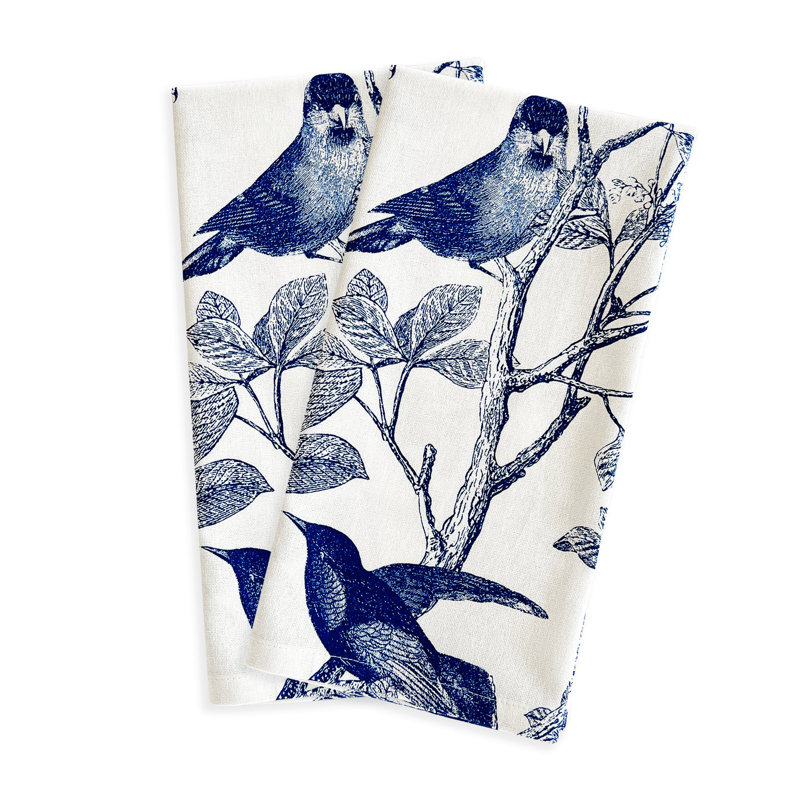 Arbor Dish Cloth Kitchen Towel, Blue/White