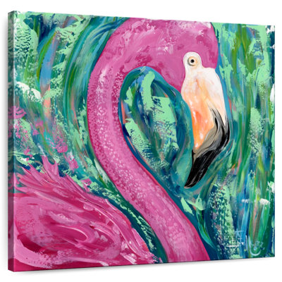Portrait de flamant rose Brampt