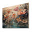 Lotus en harmonie - Art mural sur bois de pin naturel-101403809