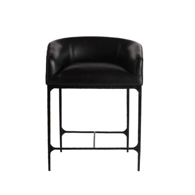 Osbourne Upholstered Stool with Metal Frame