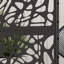 Cavon Decorative Garden Privacy Screen with Stand, 6.5FT Metal Divider