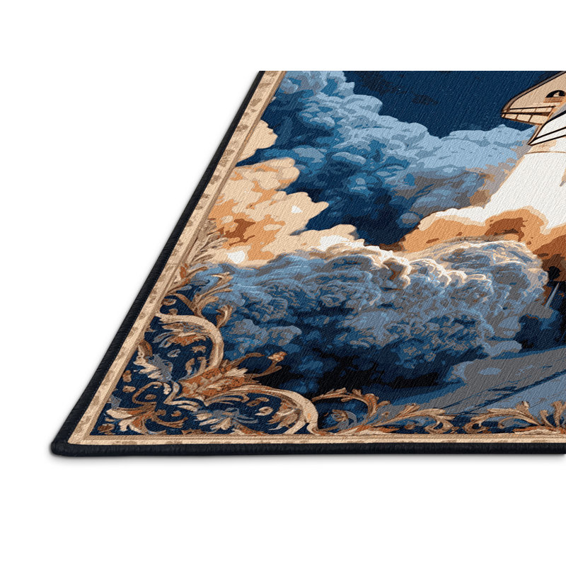 Tapis gris lavable à la machine