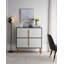 Grande armoire de rangement moderne à 4 portes avec ensemble anti-basculement Modern