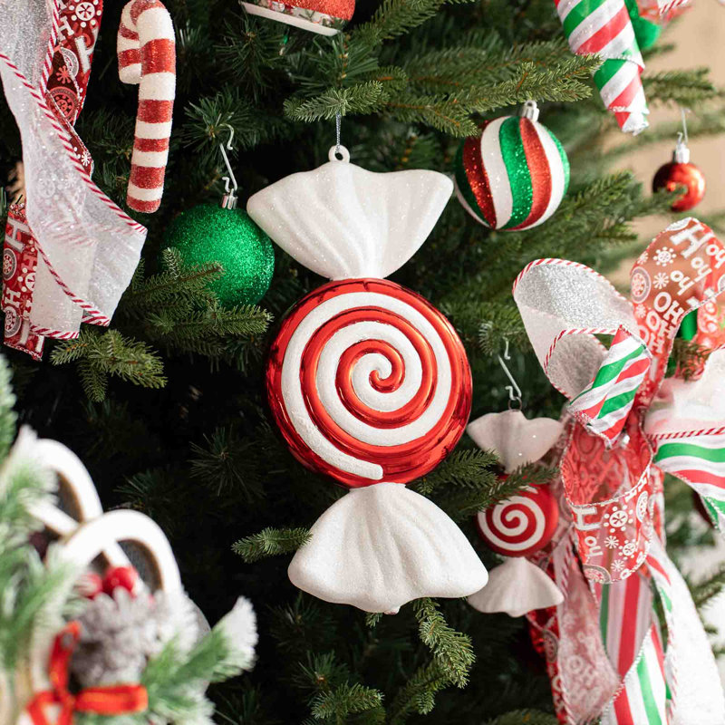 Ensemble de 178 décorations de Noël, 4 pièces de bonbons et 9 rubans
