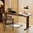 Dark walnut Rectangular Solid Wood desk-109616952