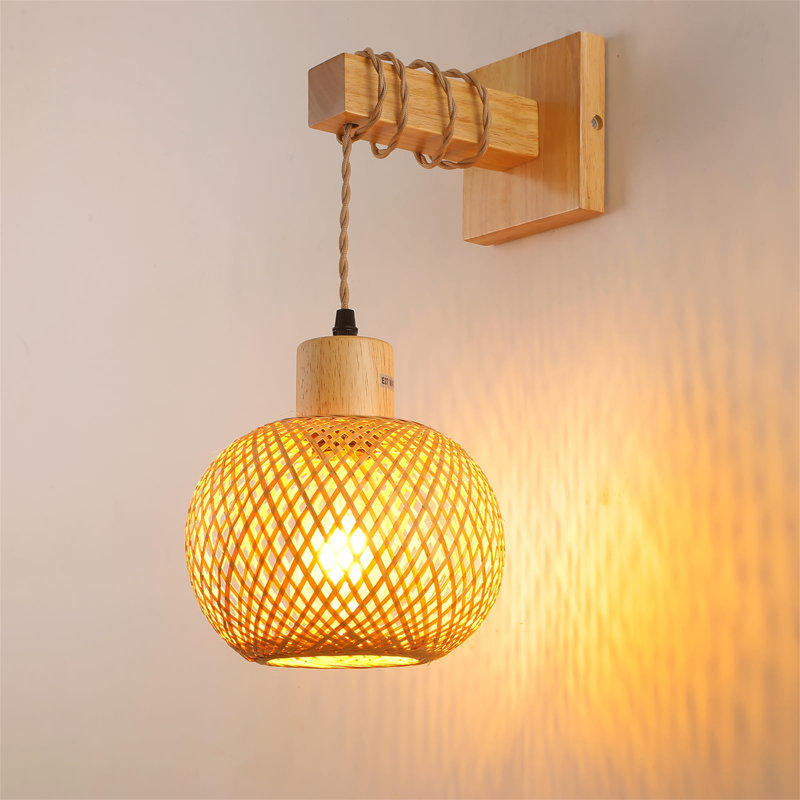Alsion Manufactured Wood Armed Sconce