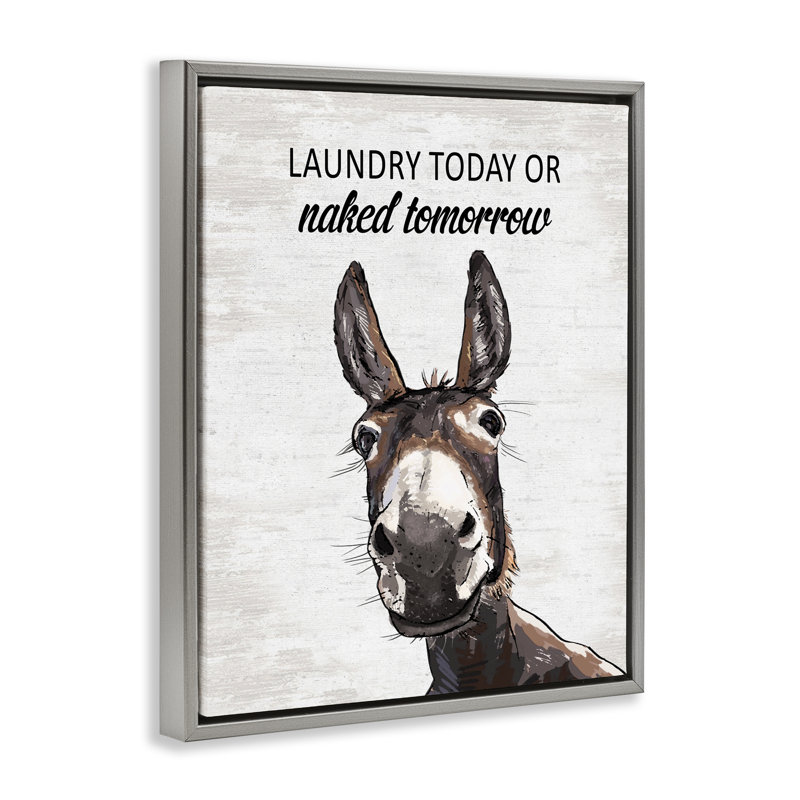 Cadre flottant Laundry Laundry, Cadre flottant gris lustré, H 31 po x l 25 po