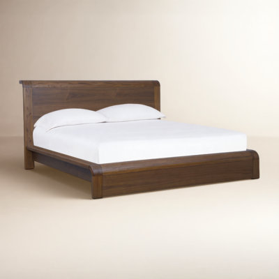 Marica Walnut Platform Bed