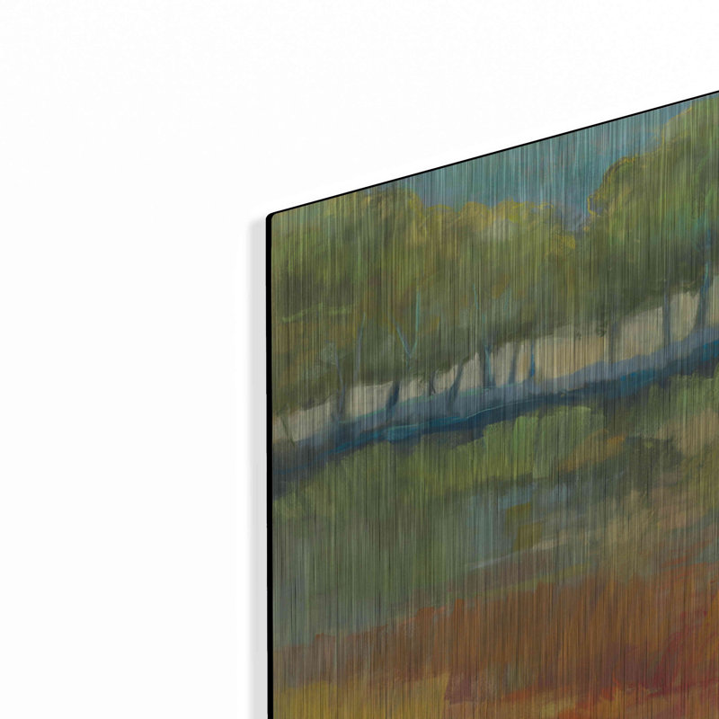 Red Barrel Studio® «Late Summer Landscape I» par Carol Rowan, art mural en métal, MTL-12426, H 24 po x l 24 po