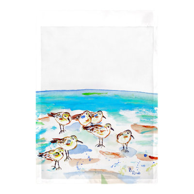 Drapeau de jardin 2 côtés 7 sanderlings