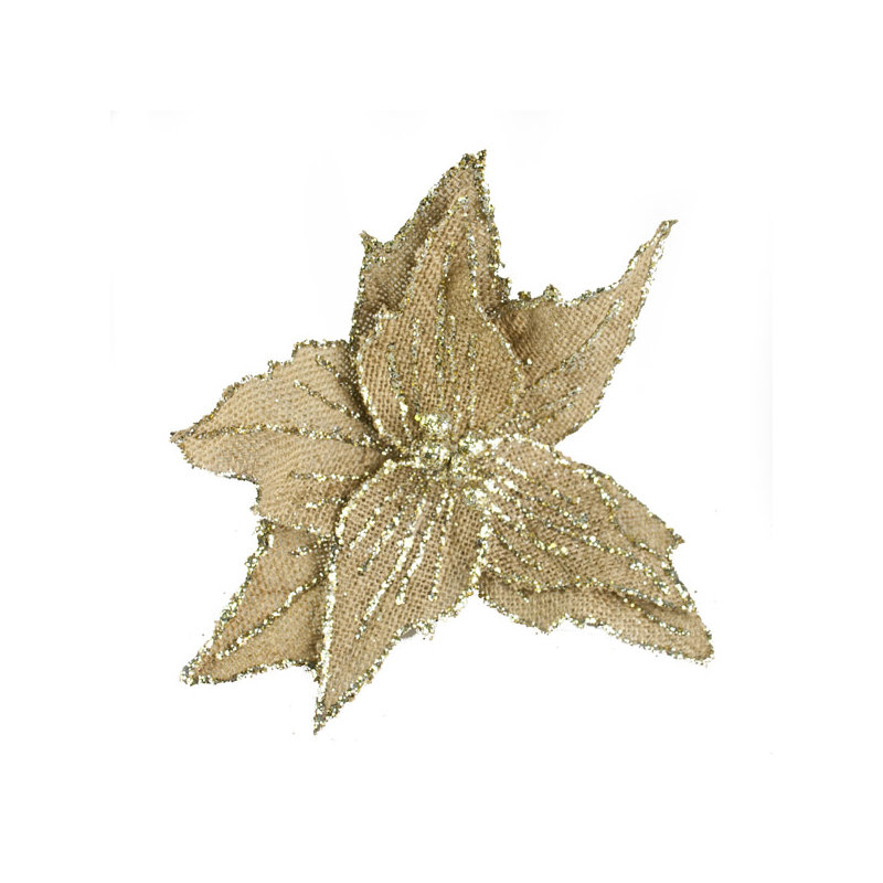 20cm Plants & Flowers Ornament Accessory, Gold