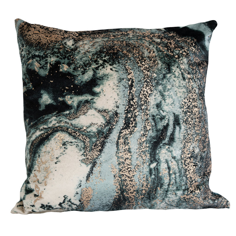 Housse et insert de coussin carré Galexy, Bleu sarcelle