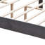 Velvet Button Tufted-Upholstered Bed With Wings Design - Strong Wood Slat Support - Easy Assembly - Grey, Queen, Platform Bed
