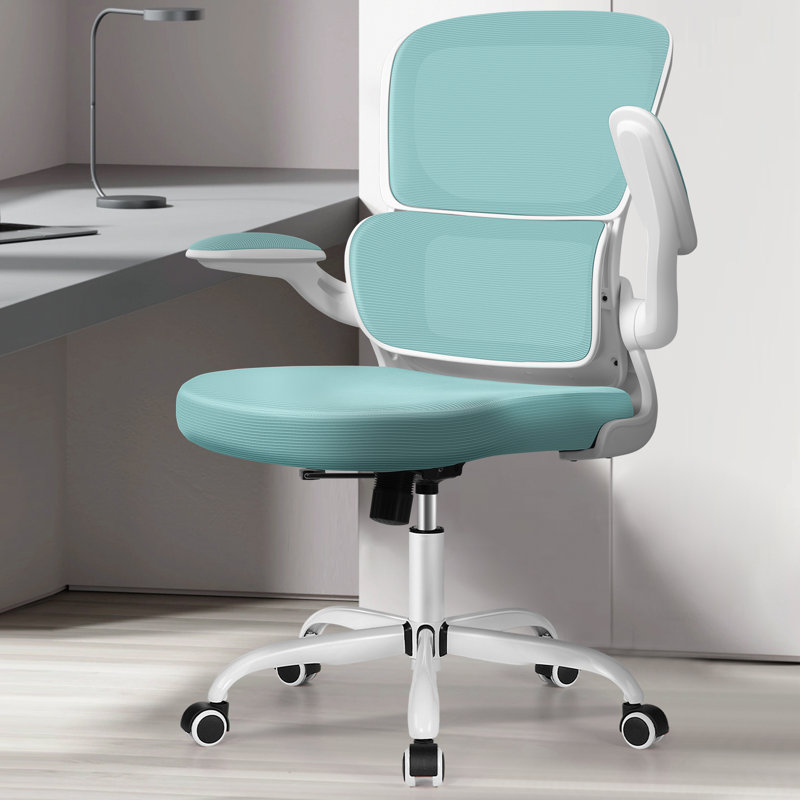 Chaise de travail Dickens, Vert menthe, blanc