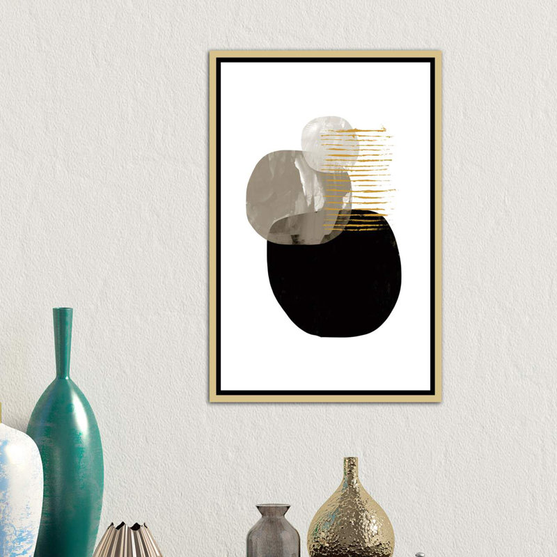 « minimal tone » par dan hobday-print, Toile encadrée d'or, H 60 po x l 40po x P 1,5 po