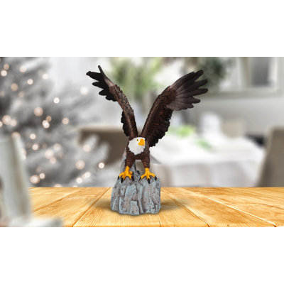 Figurine Abdulsamet 6 "H Eagle Landing on Rock