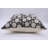 Fabdivine Sudrsan Jaal Boho Block Print Pillow Cover Black Natural Fabric Cushion for Couch, Sofa & Bed Décor-14X14 Inch -88793152