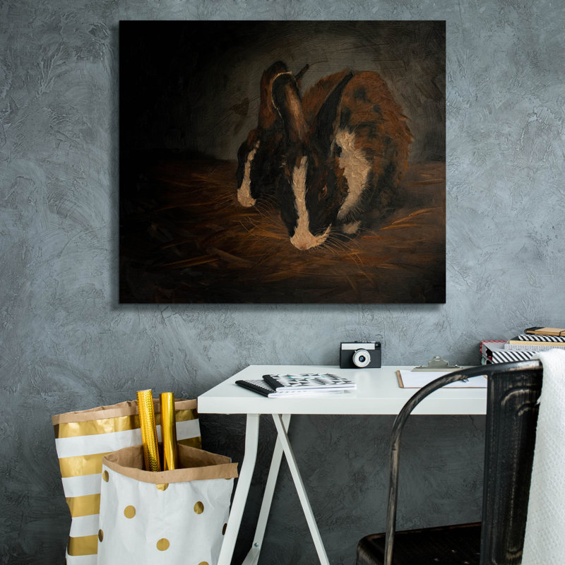  «Resting Bunny Rabbit 7» par Marian Parsons, art mural sur toile, 30 po x 26 po, H 26 po x l 30 po