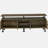 Retro Oak Black 2-Shelf Console
