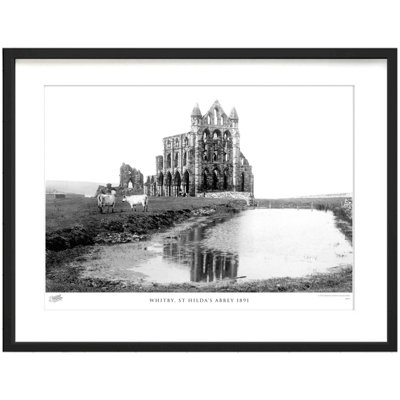 Whitby, St Hilda's Abbey 1891 1 Piece Single Picture Frame Wall Art