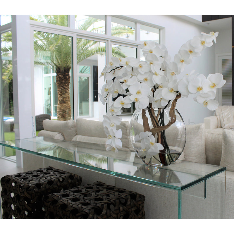 Orchid Faux Floral Arrangement in Vase