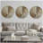 Half-moon 2-piece Metal Wall Decor Set