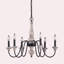 Lustre 6 lumières façon bougie Enye