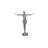 Outstretched Arms Standing Statue, Aluminum