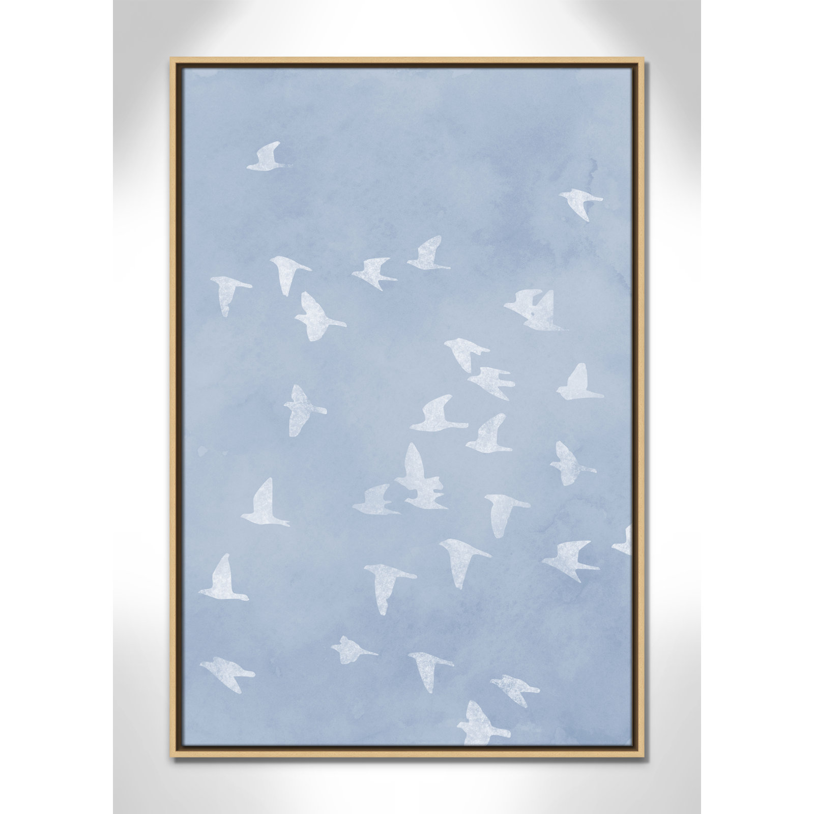 Flying Friends Print by Marcus Prime, 25.5'' W x 37.5'' H, Natural Floater
