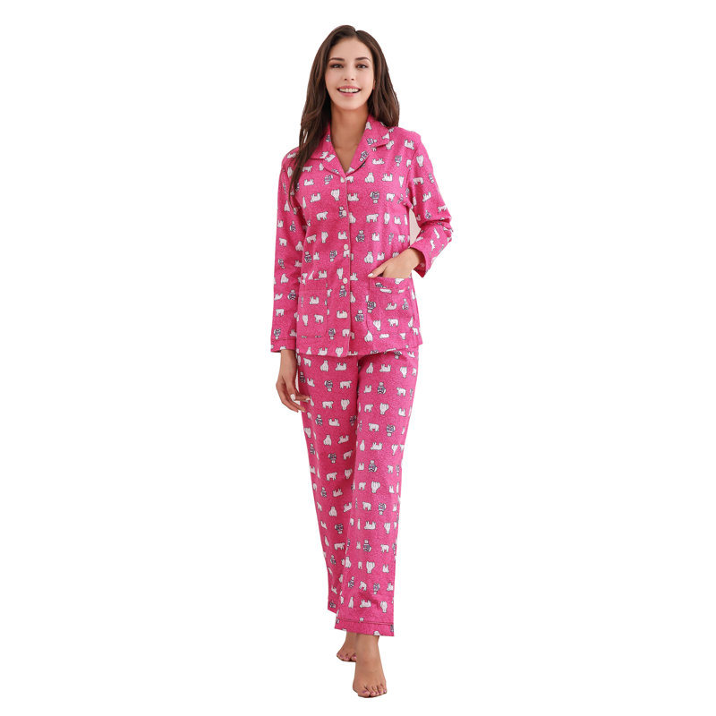 Peignoir polaire fille / femme + cheville avec poches, S, Rose