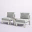 Ensemble de patio extérieur en aluminium 3 pièces Shore Sunbrella