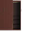 Grand lit pliable avec 2 grandes garde-robes et unités de rangement, cadre de lit en bois pour étagères murales ouvertes, chambre plateforme-47884211-47884213